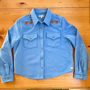 🌻 NWOT Toad & Co Conifer Western Shirt with embroidered flowers!